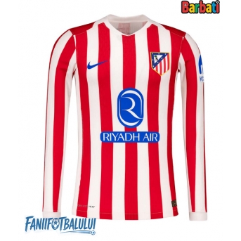 Atletico Madrid Tricou Fotbal Replică 2025-26 Barbati Acasa Mâneci Lungi